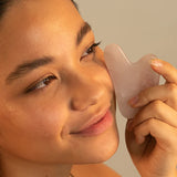 Rose Quartz Gua Sha Facial Sculpting Tool