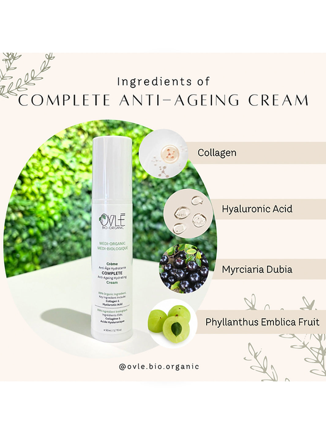 Complete Anti-Ageing Hydrating Cream | Collagen & Hyaluronic Acid